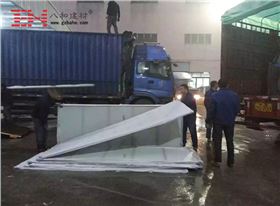 【發貨動態】贛州奧迪汽車展廳外墻沖孔鋁單板4