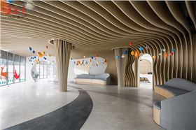 弧形鋁方通天花