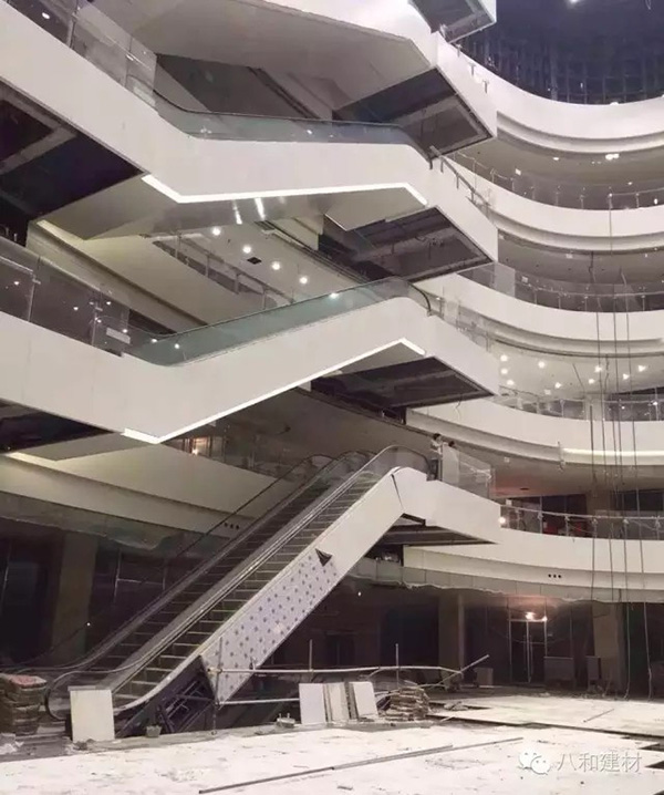 廣州合生廣場室內鋁單板裝飾接近尾聲