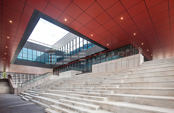 上海外高橋文化藝術(shù)中心-穿孔鋁單板 、鋁天花吊頂2