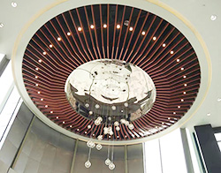 鋁方通吊頂拼裝成圓形后怎么樣？