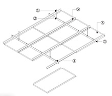 勾搭式天花安裝節點 勾搭式天花安裝節點